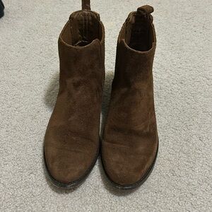 Thursday boot company brown suede booties